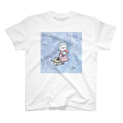 雨模様でこ&タヌー スタンダードTシャツ