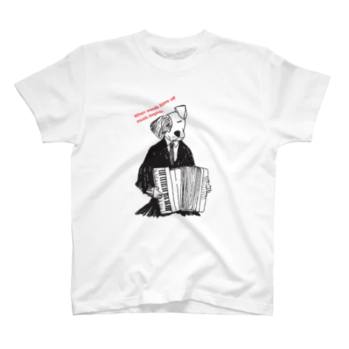 music begins スタンダードTシャツ