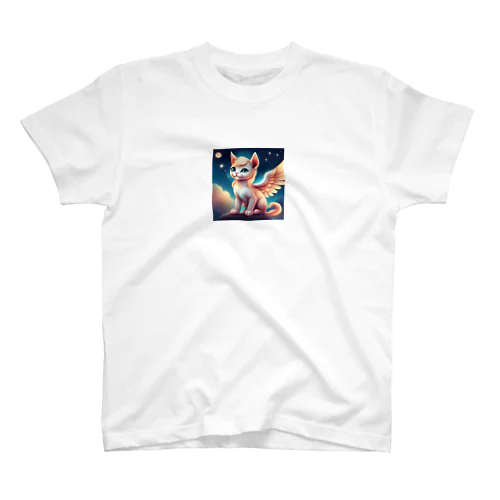かわいいベガ猫のイラストグッズ Regular Fit T-Shirt