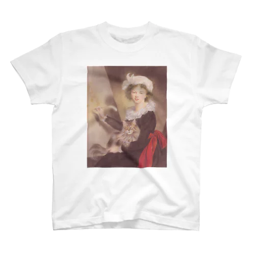 女流猫絵師のアトリエ（メラノ美術館） スタンダードTシャツ