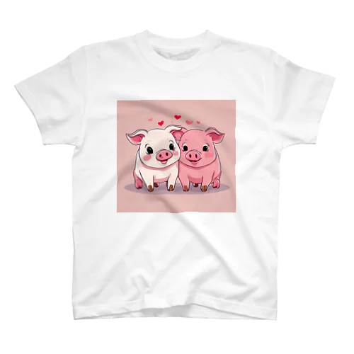 子豚ちゃんのかわいいグッズ スタンダードTシャツ