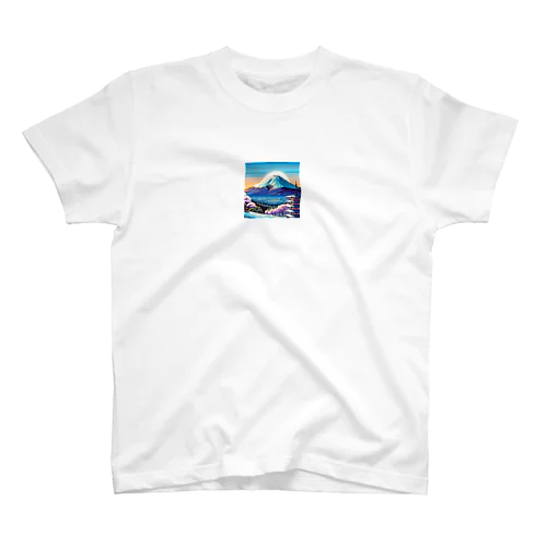 富士山（pixel art） Regular Fit T-Shirt