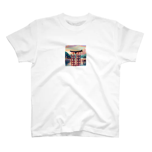 厳島神社（pixel art） Regular Fit T-Shirt