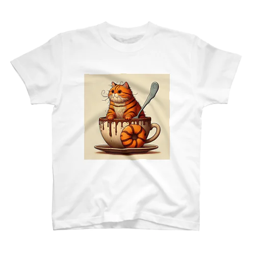 カフェイン猫2 スタンダードTシャツ