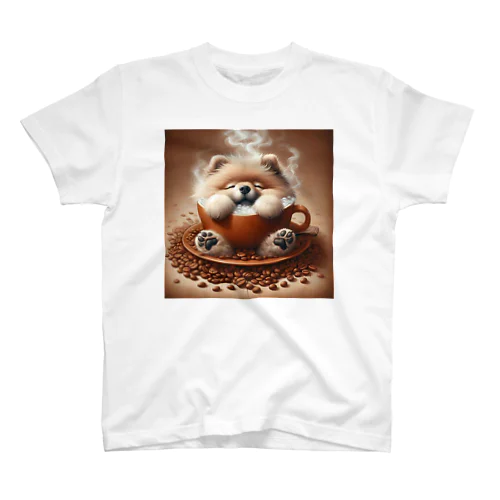 カフェイン犬 Regular Fit T-Shirt