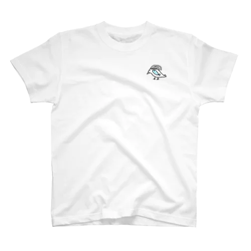 鳥と魚のねこぜちゃん(タイツ)*ひかえめデザイン スタンダードTシャツ