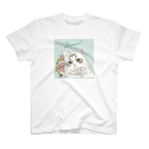 お花とドレミちゃんお名前入り Regular Fit T-Shirt