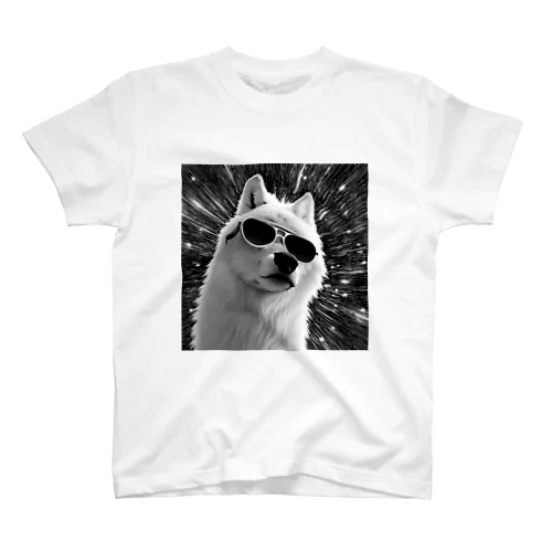 Cool White Wolf Shades Regular Fit T-Shirt