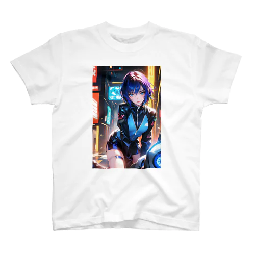 サイバーパンク　2次元美少女 スタンダードTシャツ