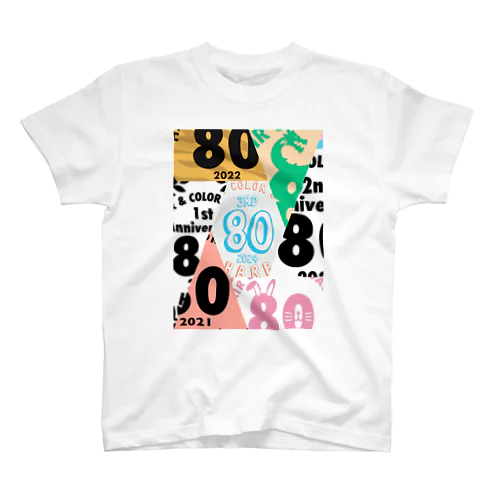 80【ハレ】3周年 スタンダードTシャツ