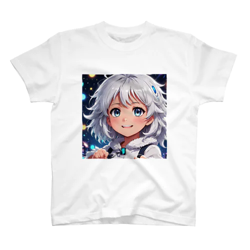 もふもふの美少女 スタンダードTシャツ