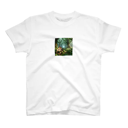 森に迷い込んだ猿 スタンダードTシャツ