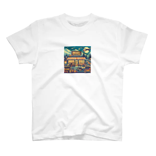 Retro Snow Mountain Wine スタンダードTシャツ