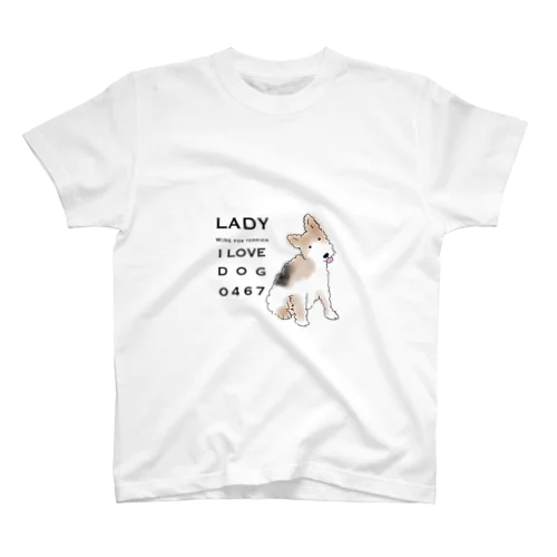 Lady Wire fox terrier スタンダードTシャツ