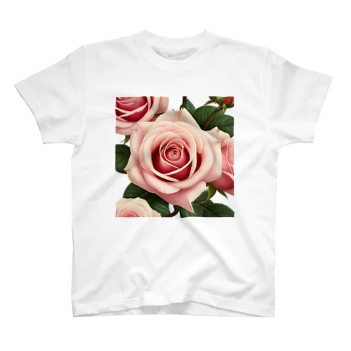 薔薇プリント スタンダードTシャツ