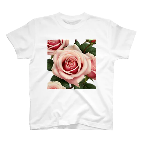 薔薇プリント Regular Fit T-Shirt