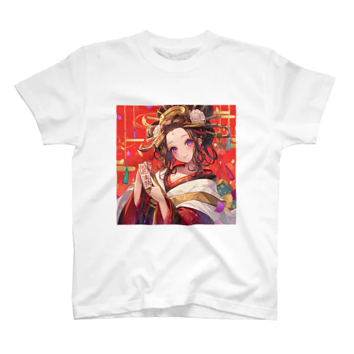 祝福の節句に舞う、紅梅の姫 Regular Fit T-Shirt