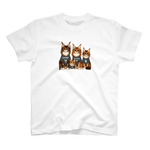 猫の家族 Regular Fit T-Shirt