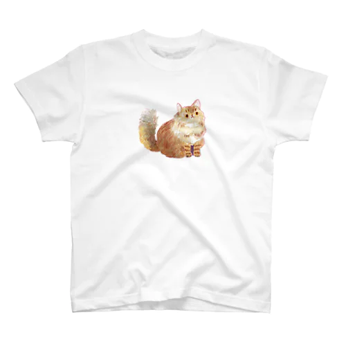 もふもふネコさん Regular Fit T-Shirt