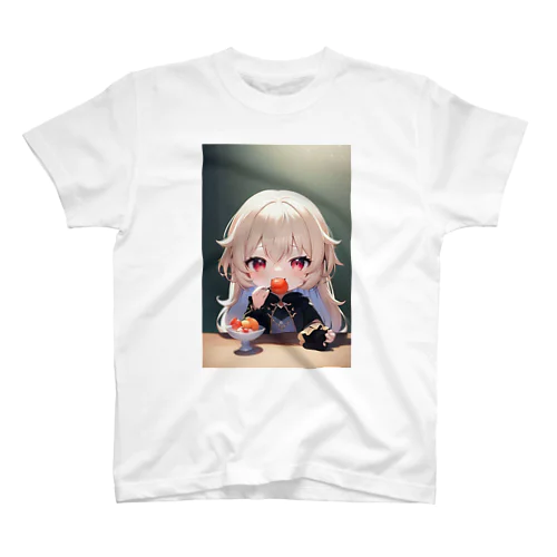 フルーツ食べるかわいい娘 スタンダードTシャツ