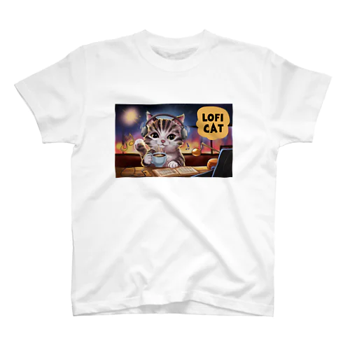Lo-Fi Cat スタンダードTシャツ