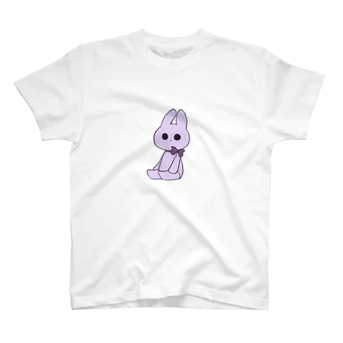 リボンうさぎさん(パープル) スタンダードTシャツ