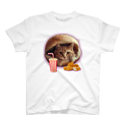 バンズに挟まる猫 スタンダードTシャツ