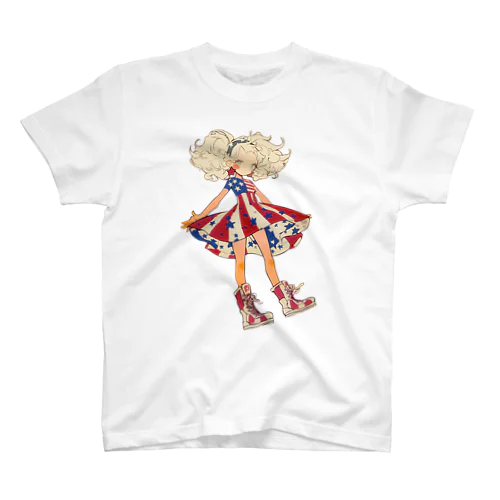 American flag dress 01 スタンダードTシャツ