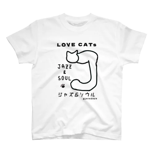 風街の看板猫ジャズ＆ソウル スタンダードTシャツ