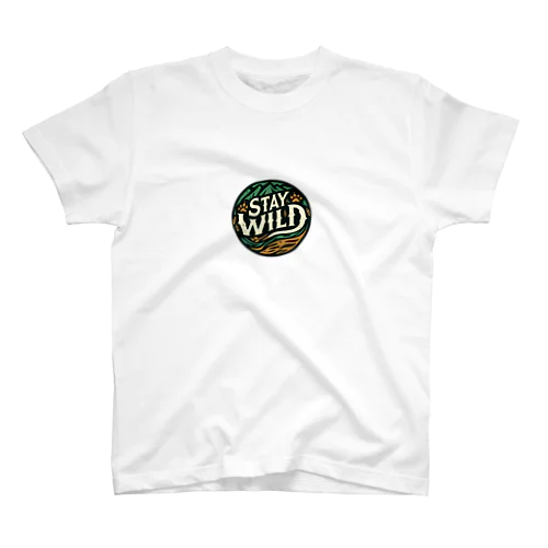 **Stay Wild** - 野生を保て    -  Regular Fit T-Shirt