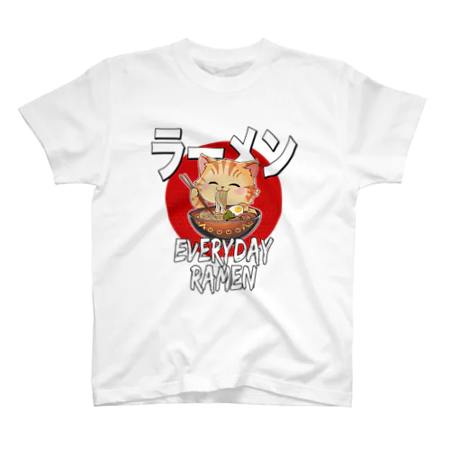 毎日ラーメン猫ちゃん Regular Fit T-Shirt