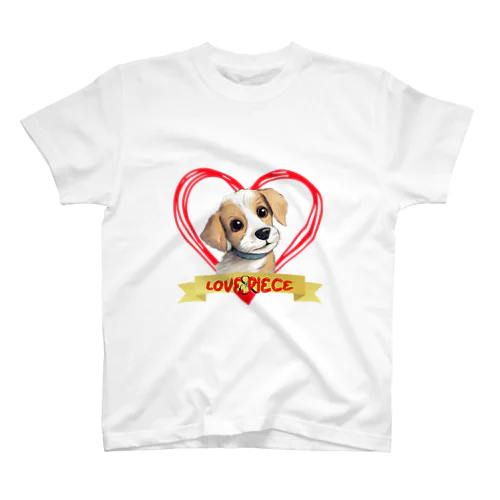 ハートフルワンコ　LOVEとPIECEの世界 スタンダードTシャツ