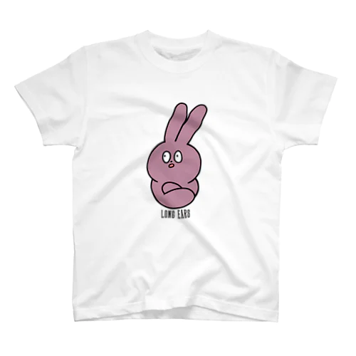 耳の長さについて考えるウサギ Regular Fit T-Shirt