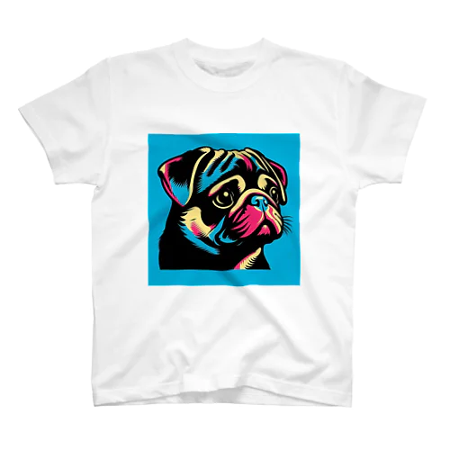 Blue Pug series Regular Fit T-Shirt