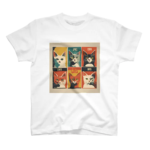 6匹の猫 Regular Fit T-Shirt