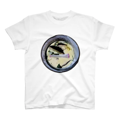 茶碗蒸しエンブレム Regular Fit T-Shirt