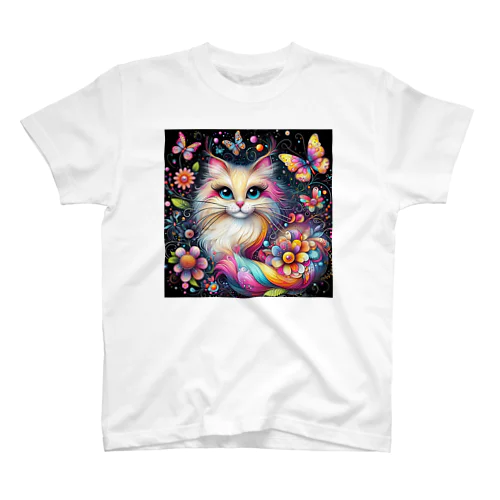 カラフル猫😸💐 スタンダードTシャツ