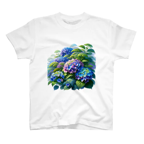 紫陽花の饗宴 Regular Fit T-Shirt