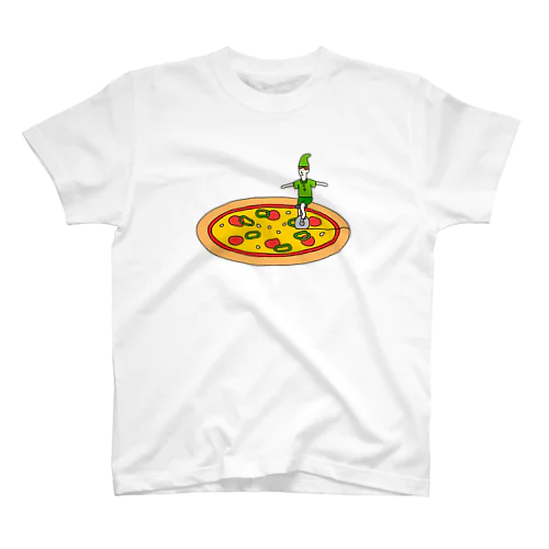 ピザを切る小人 スタンダードTシャツ