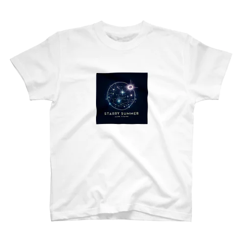 夏の星座 - 夜空を背景に夏の星座をデザインする。 Regular Fit T-Shirt