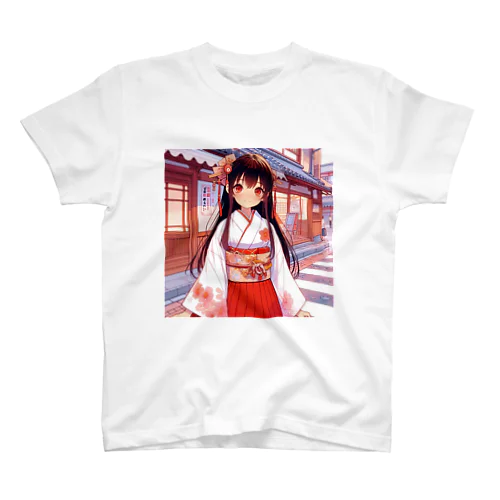 かわいい巫女さん スタンダードTシャツ