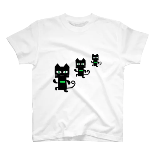 猫でぐち　 スタンダードTシャツ