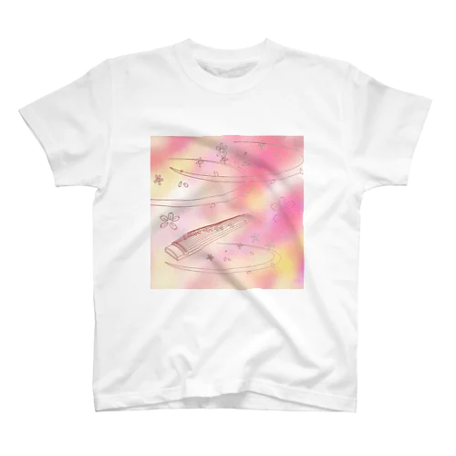 箏譜「春が来た」イメージ画像（正方形） 티셔츠