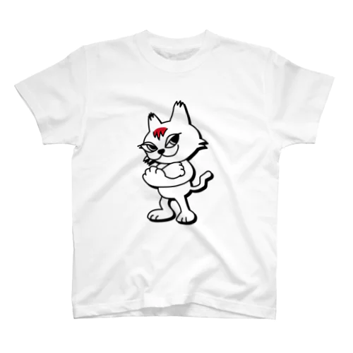 Kittengangs-シロ Regular Fit T-Shirt