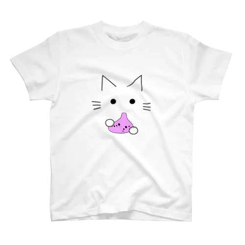 オカリナ猫(ピンク) スタンダードTシャツ