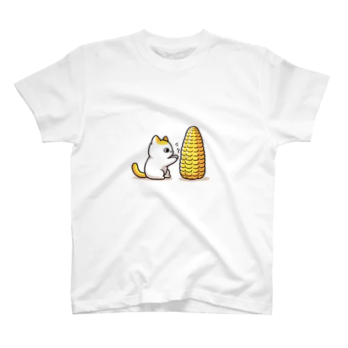 トウモロコシと猫 スタンダードTシャツ