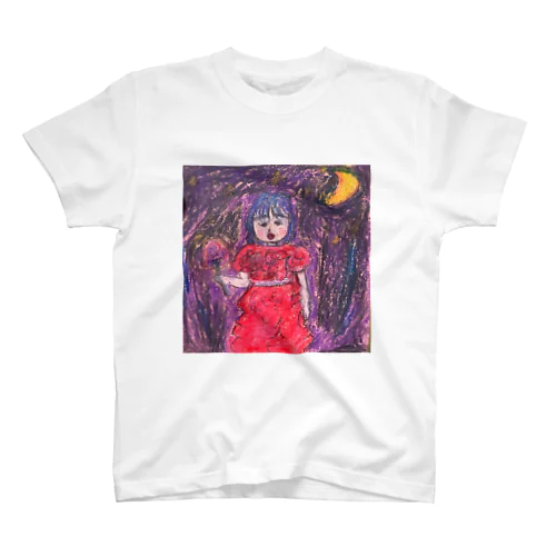 赤いドレスの少女 Regular Fit T-Shirt