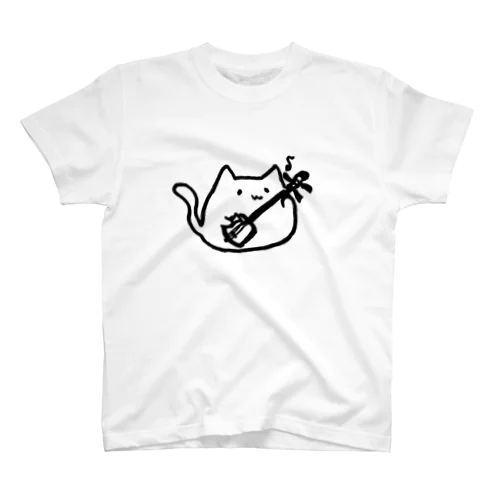 もっちゃり三味線にゃんこ スタンダードTシャツ