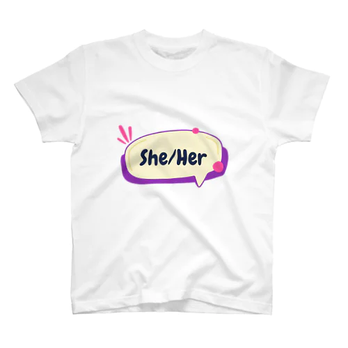 She/Her スタンダードTシャツ