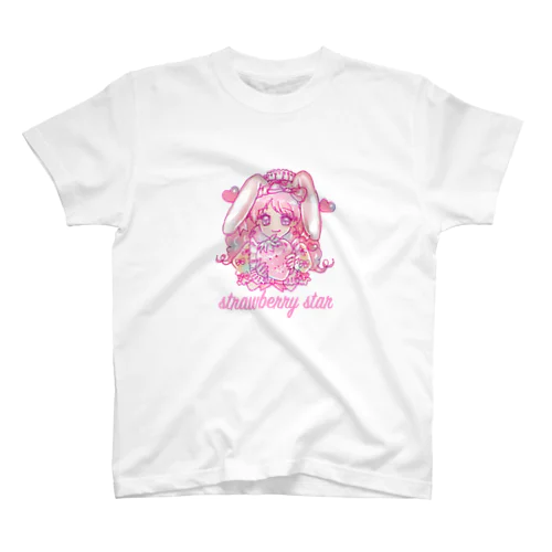 Strawberry rabbit girl スタンダードTシャツ Regular Fit T-Shirt